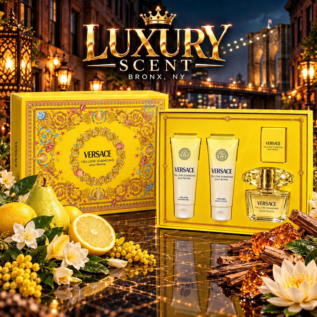 Versace Yellow Diamond Gift Set (4 Piece)